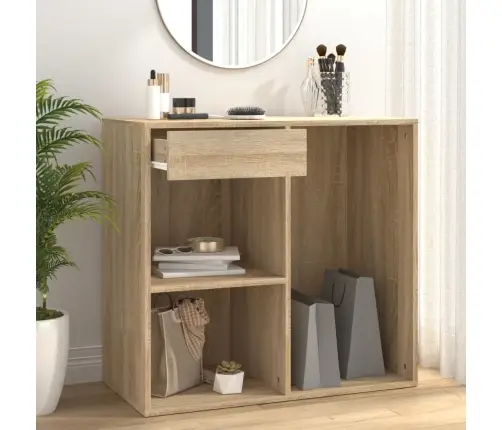 Kosmetikos Spintelė, Ąžuolo, 80X40X75cm Apdirbta Mediena