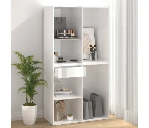 Kosmeetikakapp, Kõrgläikega Valge, 80 X 40 X 75 cm Tehispuit