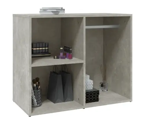 Kosmētikas Plaukts, Betonpelēks, 80X40X65 Cm, Inženierijas Koks Vidaxl