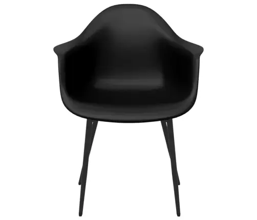 Virtuves Krēsli, 4 Gab., Melns Pp Vidaxl