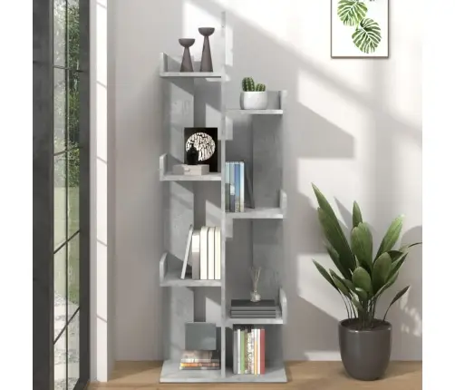 Raamaturiiul, Betoonhall, 48 X 25,5 X 140 cm Tehispuit