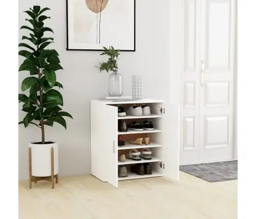 Apavu Plaukts, Balts, 60X35X70 Cm, Inženierijas Koks Vidaxl