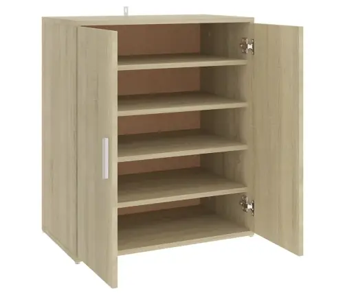 Apavu Skapītis, Ozolkoka Krāsa, 60X35X70 Cm, Inženierijas Koks Vidaxl