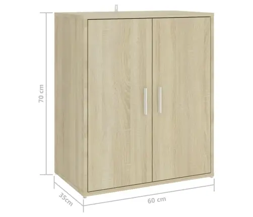 Apavu Skapītis, Ozolkoka Krāsa, 60X35X70 Cm, Inženierijas Koks Vidaxl