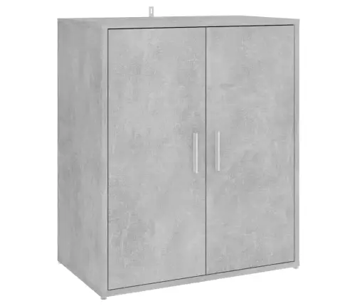 Apavu Plaukts, Betona Pelēks, 60X35X70 Cm, Inženierijas Koks Vidaxl