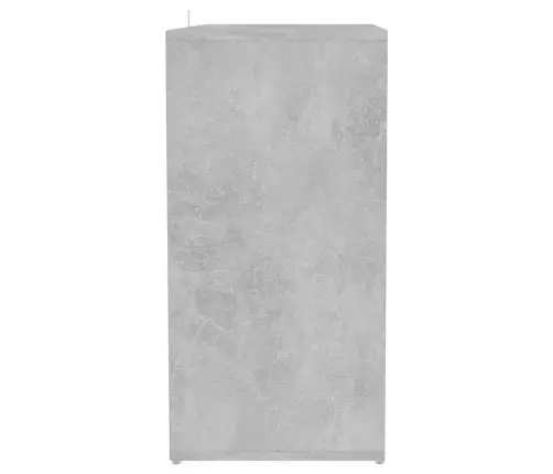 Apavu Plaukts, Betona Pelēks, 60X35X70 Cm, Inženierijas Koks Vidaxl