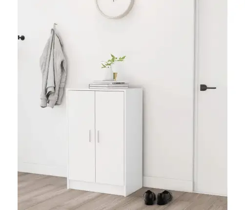 Spintelė Batams, Baltos Spalvos, 60X35X92cm Apdirbta Mediena