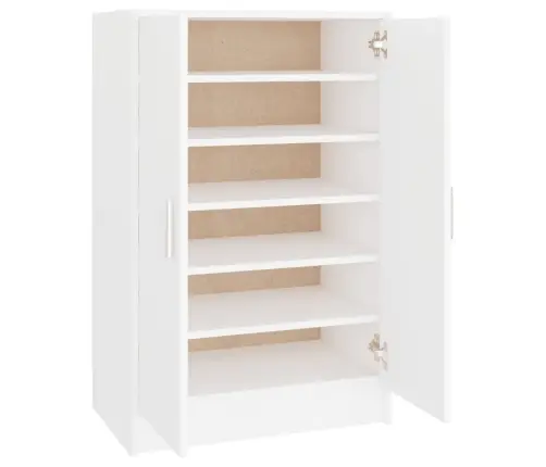 Spintelė Batams, Baltos Spalvos, 60X35X92cm Apdirbta Mediena