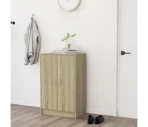 Apavu Skapis, 60X35X92 Cm, Inženierijas Koks, Ozolkoka Krāsā Vidaxl