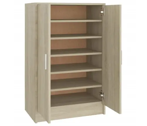 Apavu Skapis, 60X35X92 Cm, Inženierijas Koks, Ozolkoka Krāsā Vidaxl