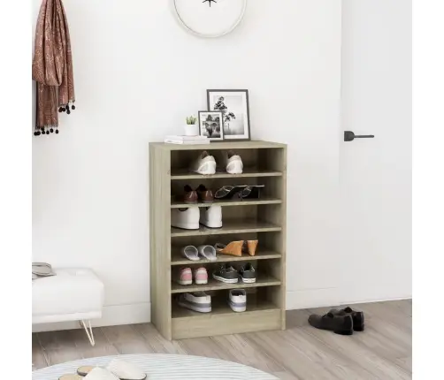 Apavu Skapis, 60X35X92 Cm, Inženierijas Koks, Ozolkoka Krāsā Vidaxl