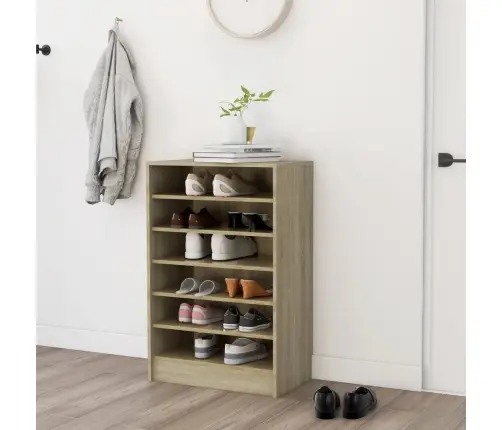 Apavu Skapis, 60X35X92 Cm, Inženierijas Koks, Ozolkoka Krāsā Vidaxl