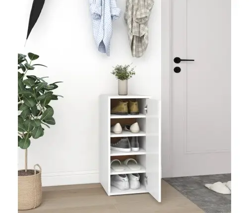 Apavu Skapītis, Balts, 32X35X70 Cm, Inženierijas Koks Vidaxl