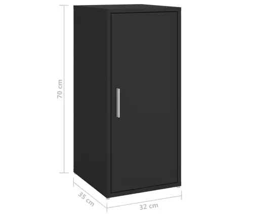 Apavu Skapītis, Melns, 32X35X70 Cm, Inženierijas Koks Vidaxl