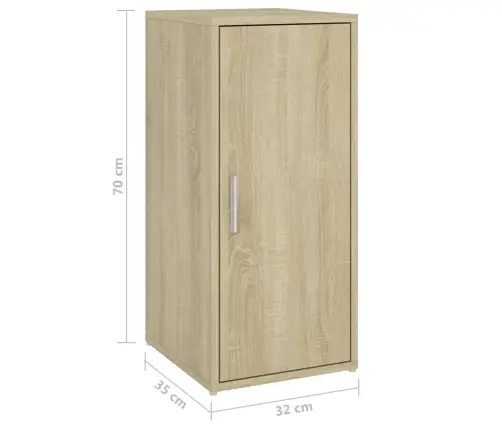 Apavu Skapītis, Ozolkoka Krāsā, 32X35X70 Cm, Skaidu Plāksne Vidaxl