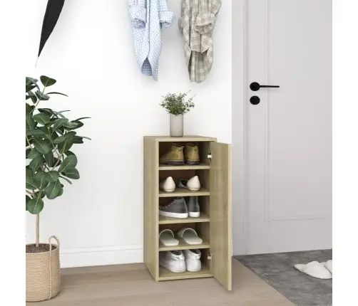 Apavu Skapītis, Ozolkoka Krāsā, 32X35X70 Cm, Skaidu Plāksne Vidaxl