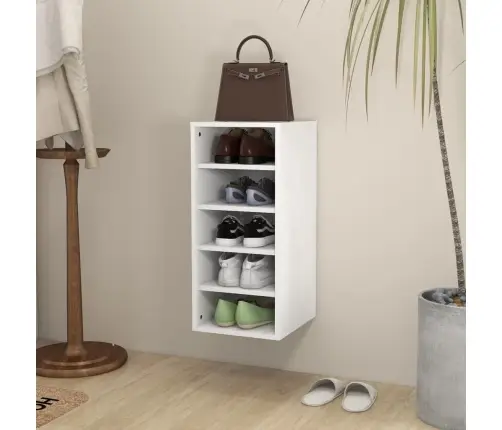 Spintelė Batams, Baltos Spalvos, 31,5X35X70cm Apdirbta Mediena