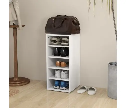 Spintelė Batams, Baltos Spalvos, 31,5X35X70cm Apdirbta Mediena