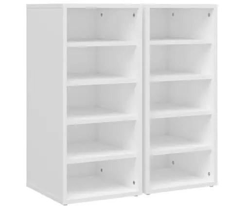 Kingakapid 2 Tk, Valge, 31,5 X 35 X 70 cm Tehispuit