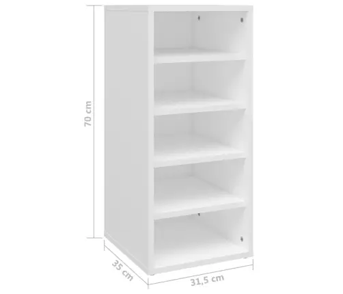 Kingakapid 2 Tk, Valge, 31,5 X 35 X 70 cm Tehispuit