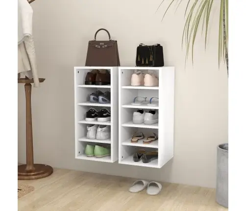 Kingakapid 2 Tk, Valge, 31,5 X 35 X 70 cm Tehispuit