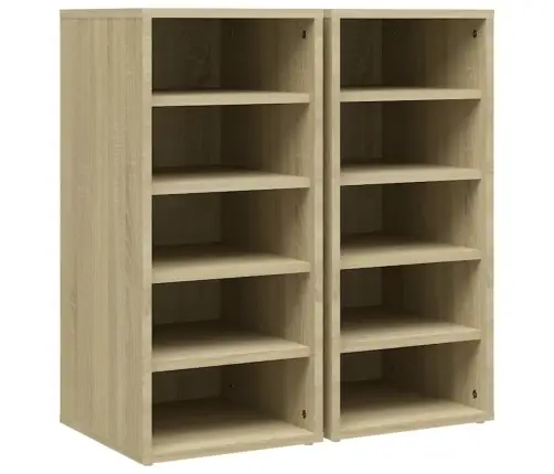 Spintelės Batams, 2Vnt., Ąžuolo, 31,5X35X70cm Apdirbta Mediena