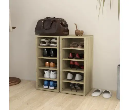 Spintelės Batams, 2Vnt., Ąžuolo, 31,5X35X70cm Apdirbta Mediena