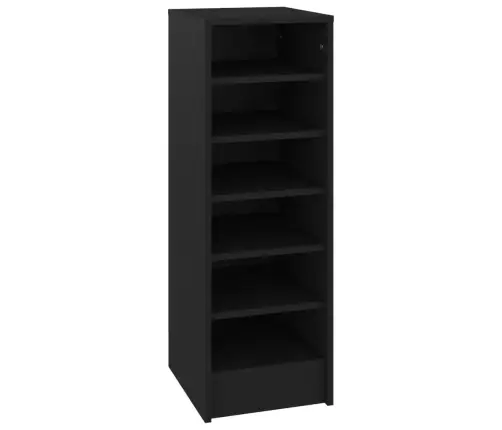 Apavu Plaukts, Melns, 31,5X35X90 Cm, Inženierijas Koks Vidaxl