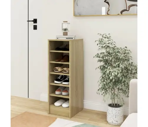 Apavu Plaukts, Ozolkoka, 31,5X35X90 Cm, Inženierijas Koks Vidaxl