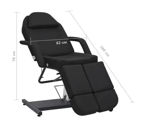 Iluhooldustool, Kunstnahk, Must, 180 X 62 X 78 Cm