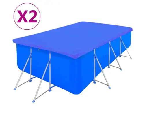 Baseina Pārklāji, 2 Gab., 540X270 Cm, 90 G/M², Taisnstūra, Pe Vidaxl Baseina Pārklāji, 2 Gab., 540X270 Cm, 90 G/M², Taisnstūra, Pe Vidaxl