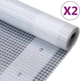 Brezenta Pārklāji, 2 Gab., 260 G/M², 1,5X5 M, Balti Vidaxl Brezenta Pārklāji, 2 Gab., 260 G/M², 1,5X5 M, Balti Vidaxl