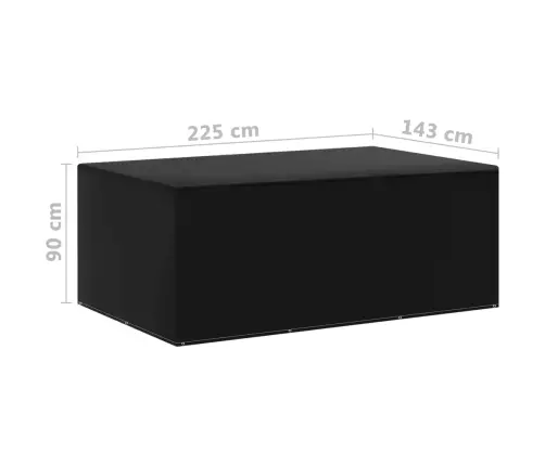 Aiamööblikatted, 2 Tk, 7 Kinnitusavaga, 225 X 143 X 90 Cm