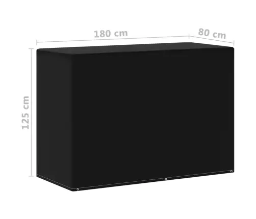 Dārza Mēbeļu Un Grilu Pārklāji, 2 Gb., 6 Gredzeni, 180X80X125Cm Vidaxl