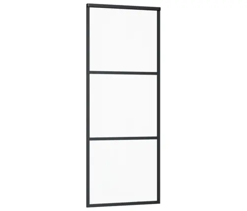 Bīdāmās Durvis Ar Stiprinājumiem, Stikls, Alumīnijs, 76X205 Cm Vidaxl