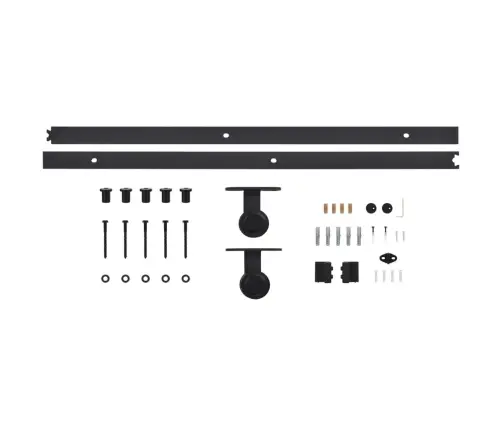 Bīdāmās Durvis Ar Stiprinājumiem, Stikls, Alumīnijs, 76X205 Cm Vidaxl