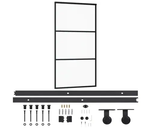Liuguks Riistvarakomplektiga, Esg Klaas, Alumiinium, 102X205Cm