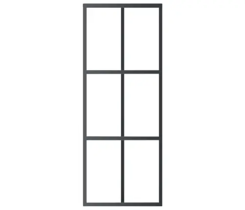 Bīdāmās Durvis Ar Stiprinājumiem, Stikls, Alumīnijs, 76X205 Cm Vidaxl