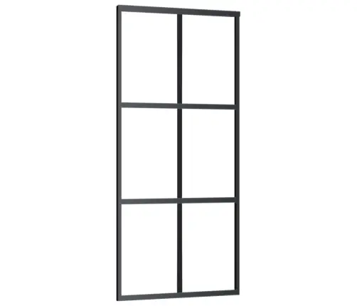 Bīdāmās Durvis Ar Stiprinājumiem, Stikls, Alumīnijs, 90X205 Cm Vidaxl