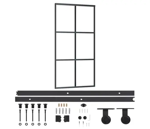 Stumdomos Durys Su Įrangos Rinkiniu, 102X205cm Esg/Aliuminis