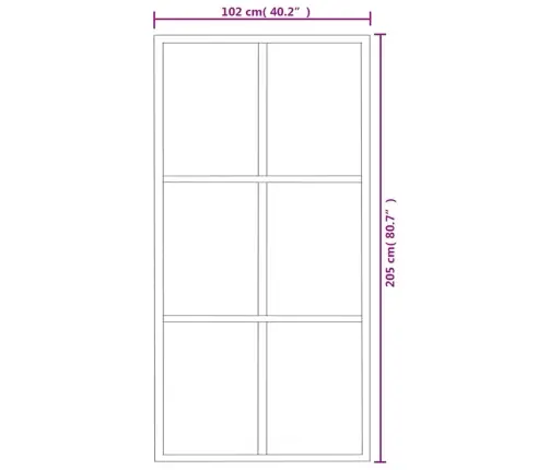 Stumdomos Durys Su Įrangos Rinkiniu, 102X205cm Esg/Aliuminis