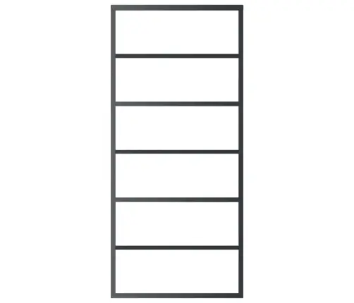 Bīdāmās Durvis Ar Stiprinājumiem, Stikls, Alumīnijs, 90X205 Cm Vidaxl