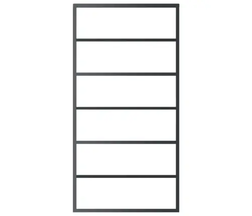 Bīdāmās Durvis Ar Stiprinājumiem, Stikls, Alumīnijs, 102X205 Cm Vidaxl