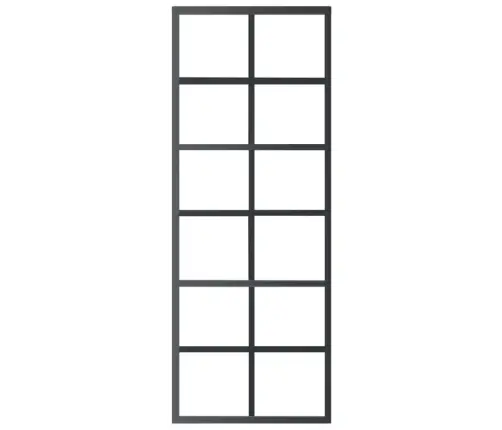 Bīdāmās Durvis Ar Stiprinājumiem, Stikls, Alumīnijs, 76X205 Cm Vidaxl