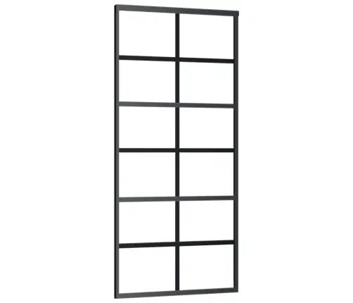 Bīdāmās Durvis Ar Stiprinājumiem, Stikls, Alumīnijs, 90X205 Cm Vidaxl