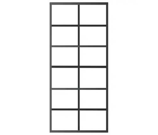 Bīdāmās Durvis Ar Stiprinājumiem, Stikls, Alumīnijs, 90X205 Cm Vidaxl