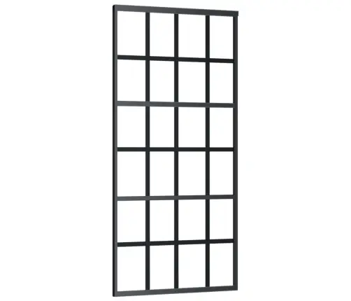 Bīdāmās Durvis Ar Stiprinājumiem, Stikls, Alumīnijs, 90X205 Cm Vidaxl