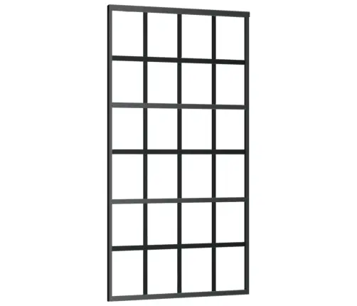 Bīdāmās Durvis Ar Stiprinājumiem, Stikls, Alumīnijs, 102X205 Cm Vidaxl