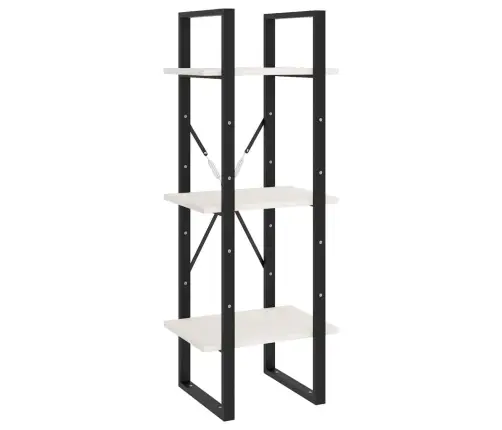 Spintelė Knygoms, 5 Lentynos, Balta, 40X30X175cm Pušis