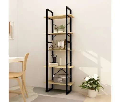 5-Līmeņu Grāmatu Plaukts, 60X30X175 Cm, Priedes Masīvkoks Vidaxl